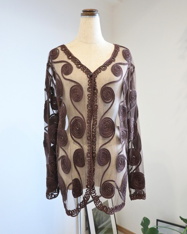 SHEER EMBROIDERY JACKET