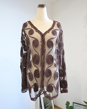 SHEER EMBROIDERY JACKET