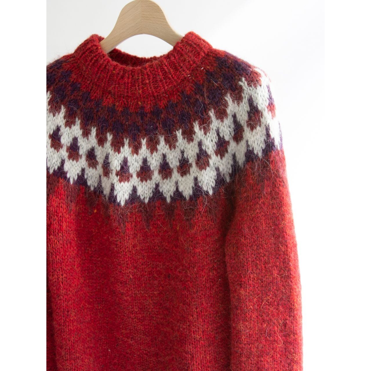 【Made in Iceland】100% Wool Nordic sweater（アイスランド製 ハンドニット ノルディックウールセーター）12b