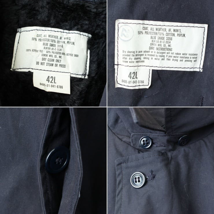 80s U.S.AIRFORCE All Weather Coat ステンカラーコート 42L 80s U.S.AIRFORCE All Weather Coat ステンカラーコート 42L