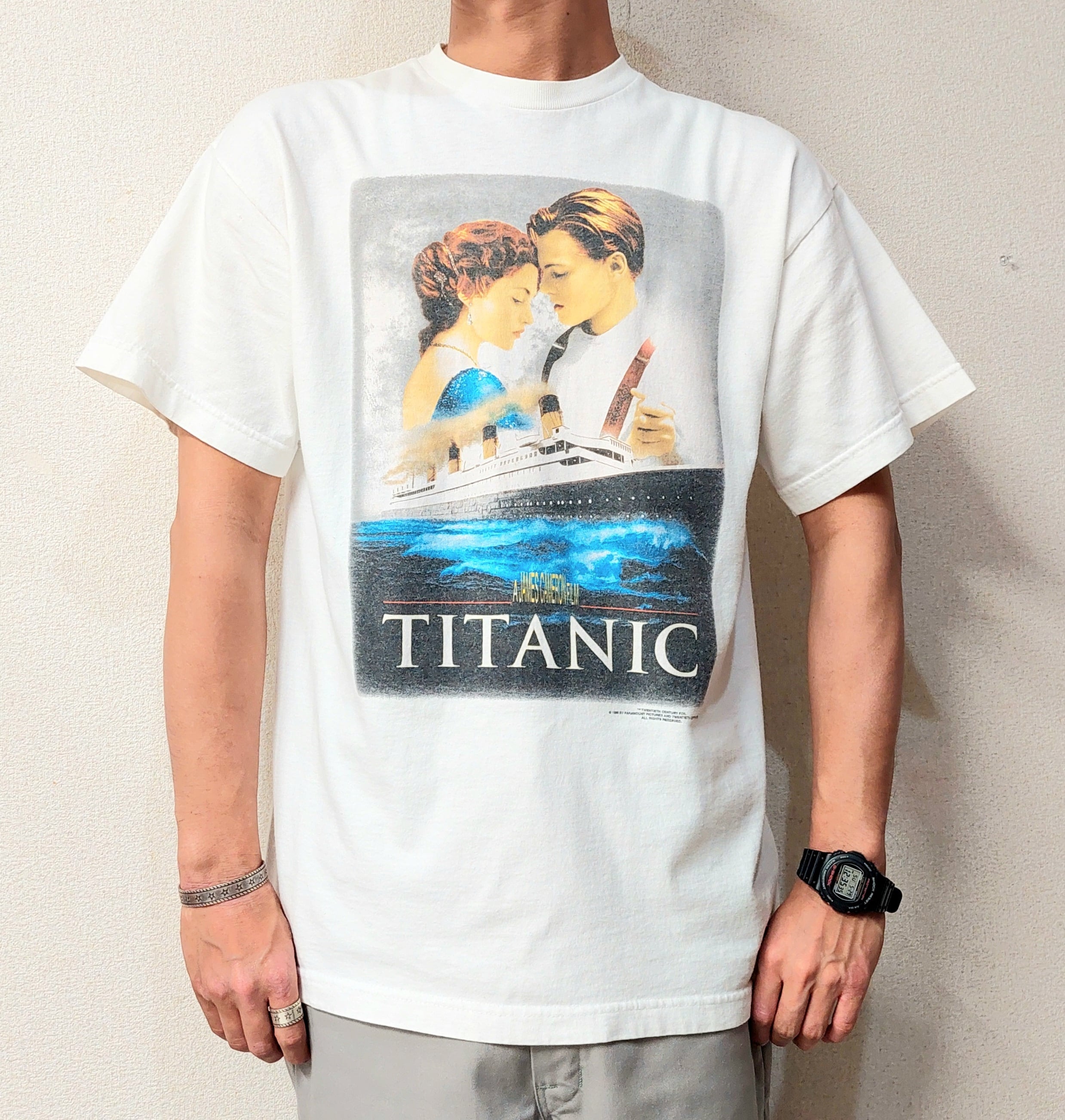90's USA製 TITANIC Tシャツ STANLEY DESANTIS タグ Lサイズ | 古着屋