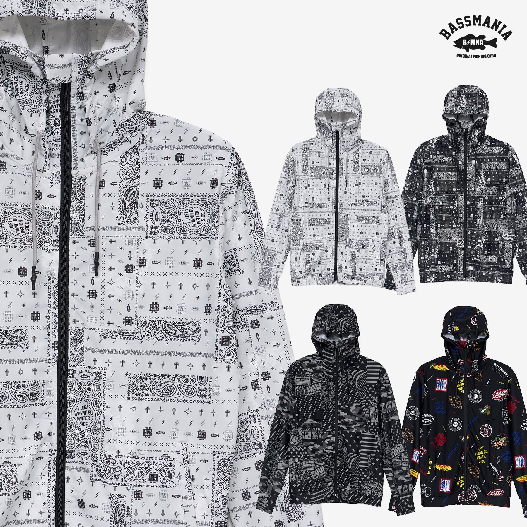 Original Pattern Uv Rush Zip Parka［Mix Design］［LIMITED