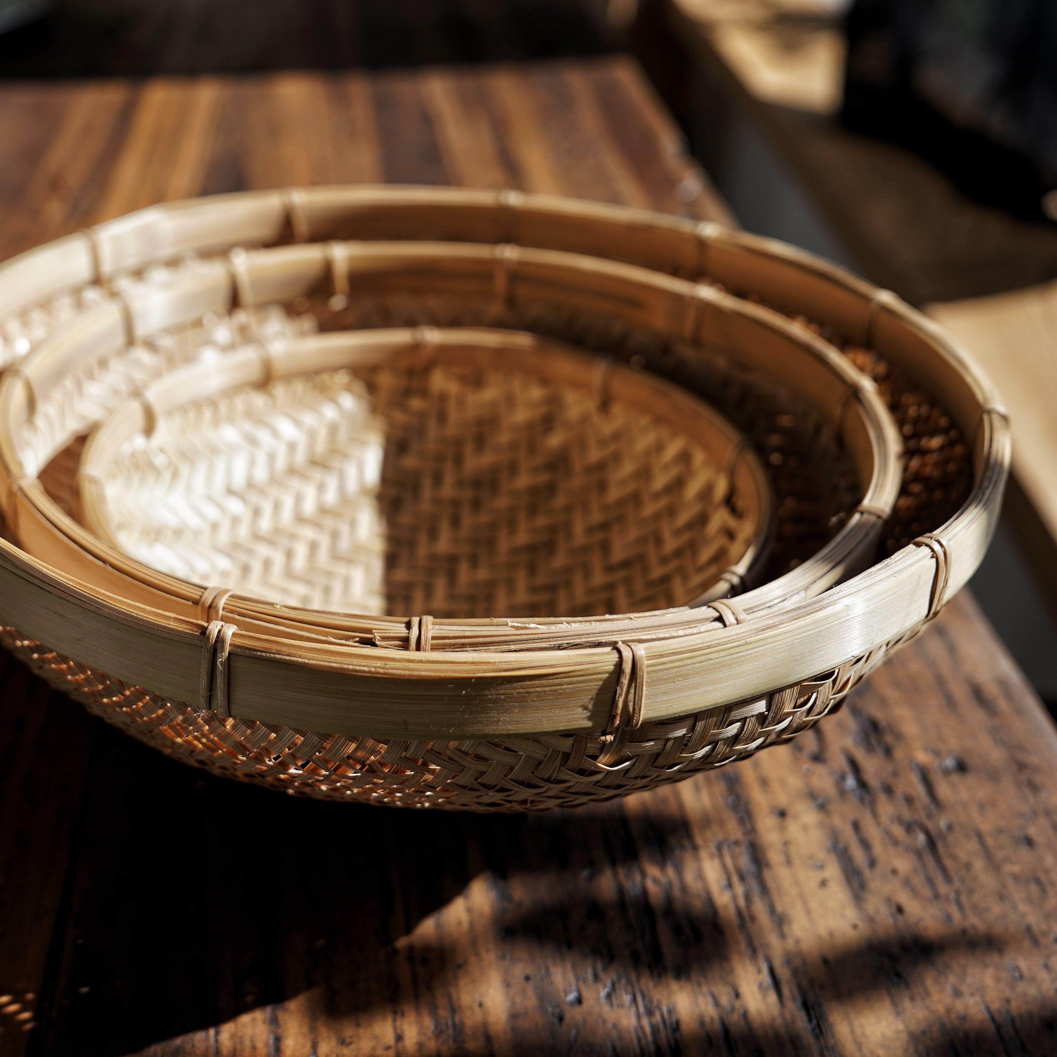 ベーシック竹ザル(3個セット)/People Tree