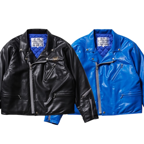 【Evisen Skateboards ゑ】BIAS DOGS Super Real LEATHER JKT〈国内国内送料無料〉