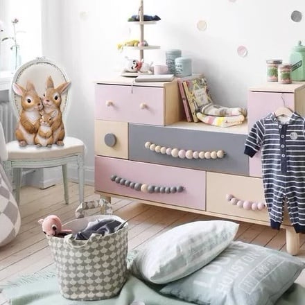 うさぎの家族 ガーデンオーナメント ラビット 置物 かわいい オブジェ