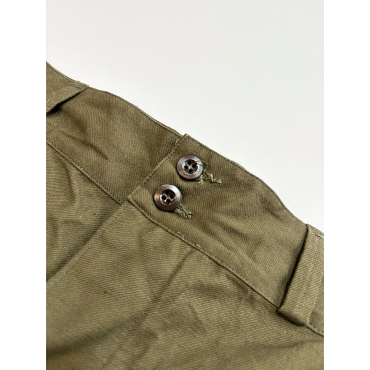 50s FRENCH ARMY M-47 "EARLY MODEL" FIELD TROUSERS Size W37.5L28