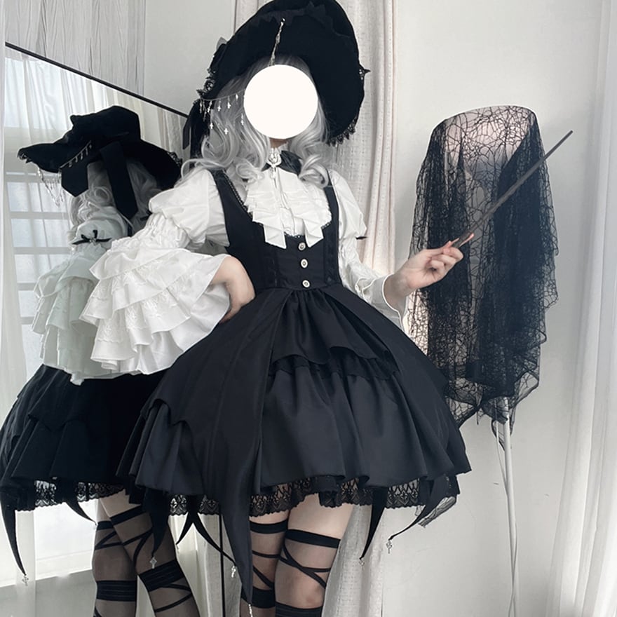 ゴスロリ通販 With U ゴスロリ セットアップ 長袖シャツ ブラウス