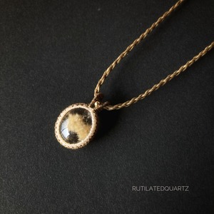 フラワールチルクォーツ macrame necklace