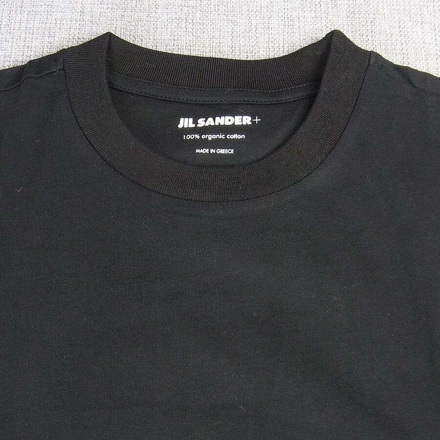 JIL SANDER+★ジルサンダー メンズ Ｔシャツ M オーガニックコットン100％ ブラック 定価44000円3パック バラ売り