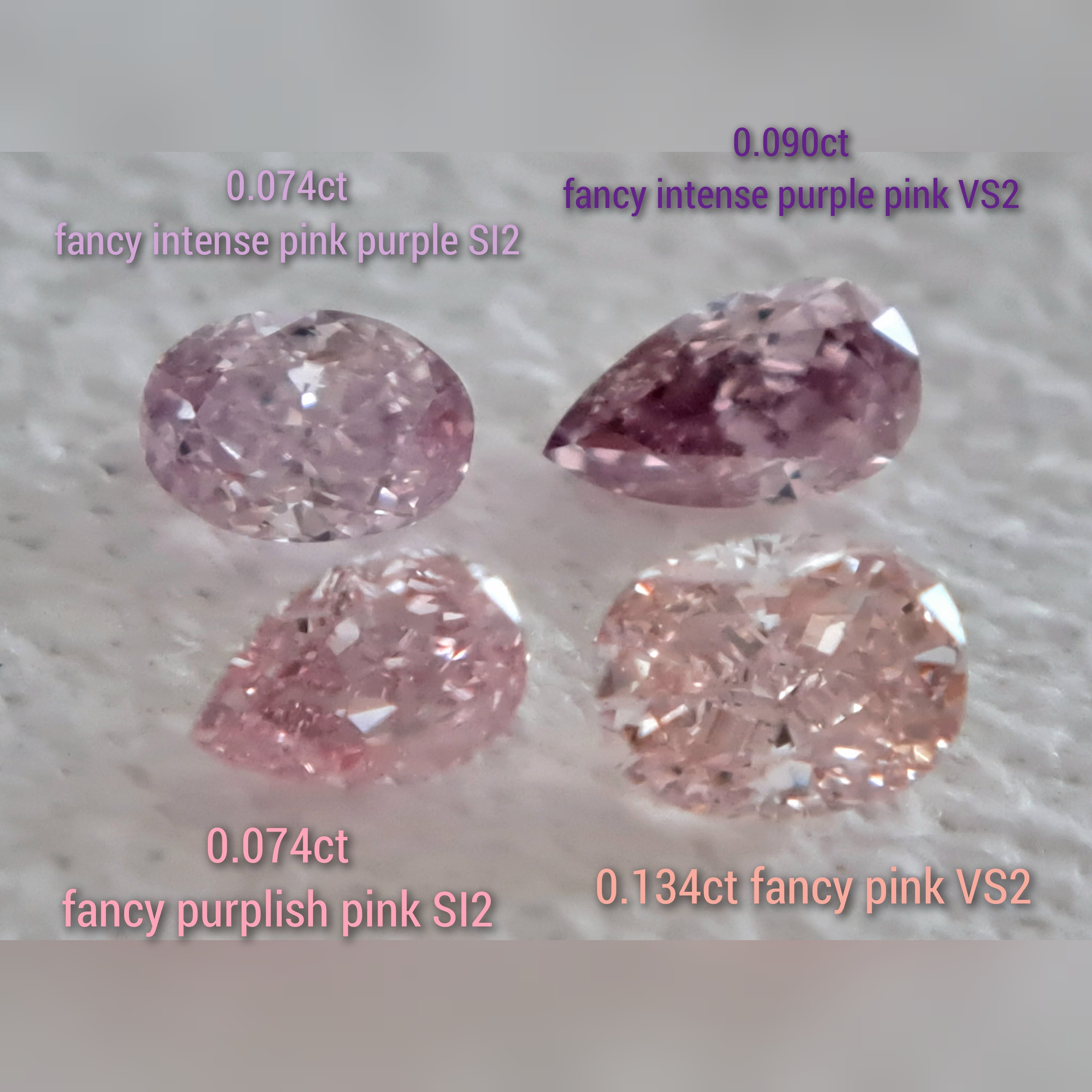 FANCY PURPLISH PINK 20金ピンクゴールド  ダイヤモンド