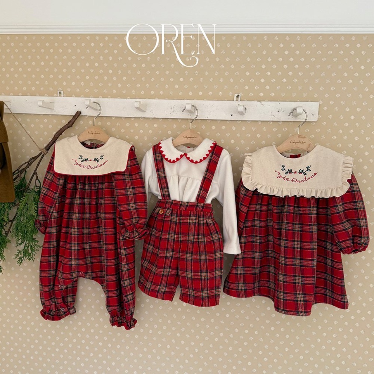 Oren X-mas［取寄］eve check onepiece