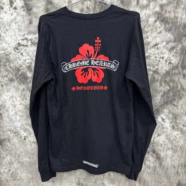 ホノルル限定】CHROME HEARTS ブラック ロングTシャツ XL