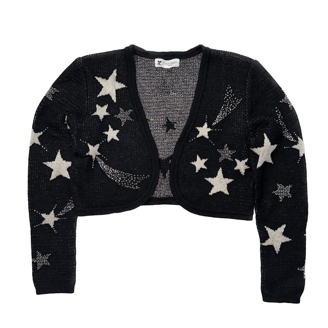 “Courreges” Shooting Star Short Knit Cardigan
