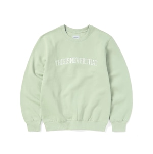 [THISISNEVERTHAT] Arch-Logo Crewneck Pale Green 正規品 韓国ブランド 韓国ファッション 韓国代行 ディスイズネバーザット THISIS NEVERTHAT