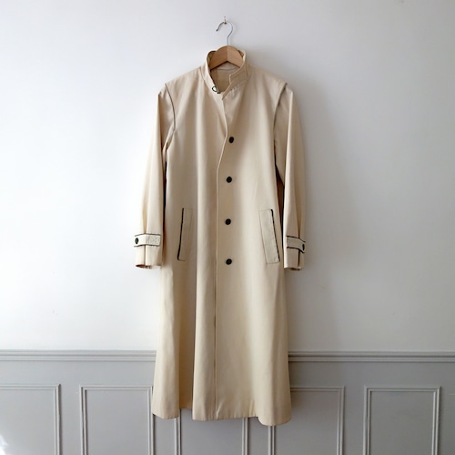 【MADE IN FRANCE】CLAUDE HARVEY PARIS ステンカラーコート "IMPERMEABLE BLANC CREME"