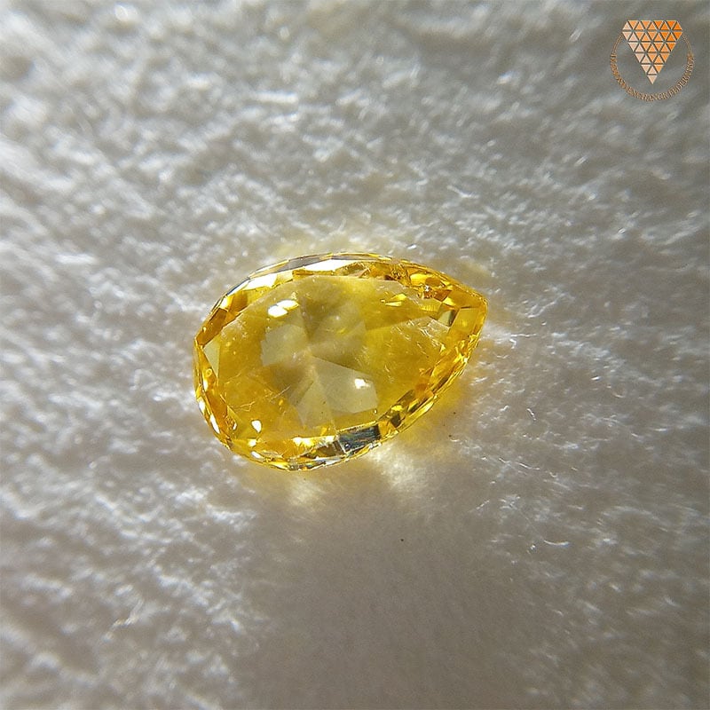 0.337 ct Fancy Intense Orange Yellow SI2 天然 オレンジ イエロー ダイヤモンド ルース | DIAMOND  EXCHANGE FEDERATION