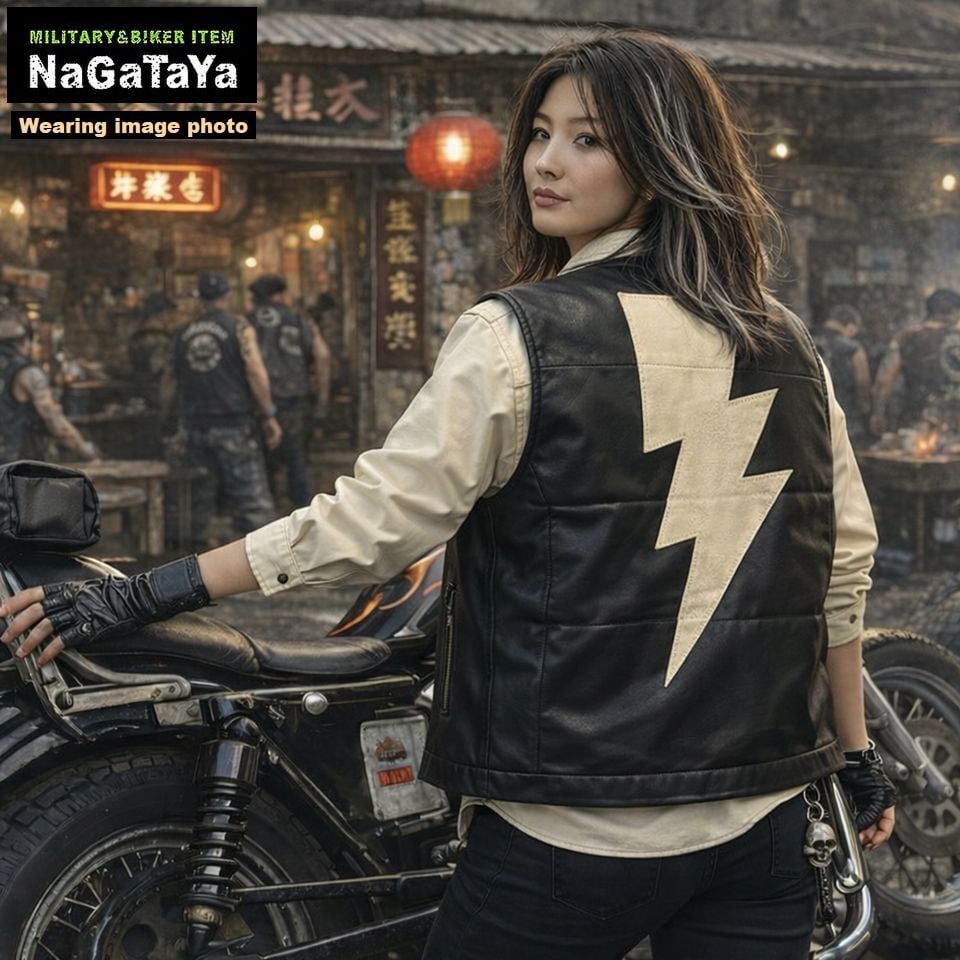 Vine & Age レザー ベスト 42 Vin&Age ヴィンアンドエイジ Naughty leather vest レザー ナーティー