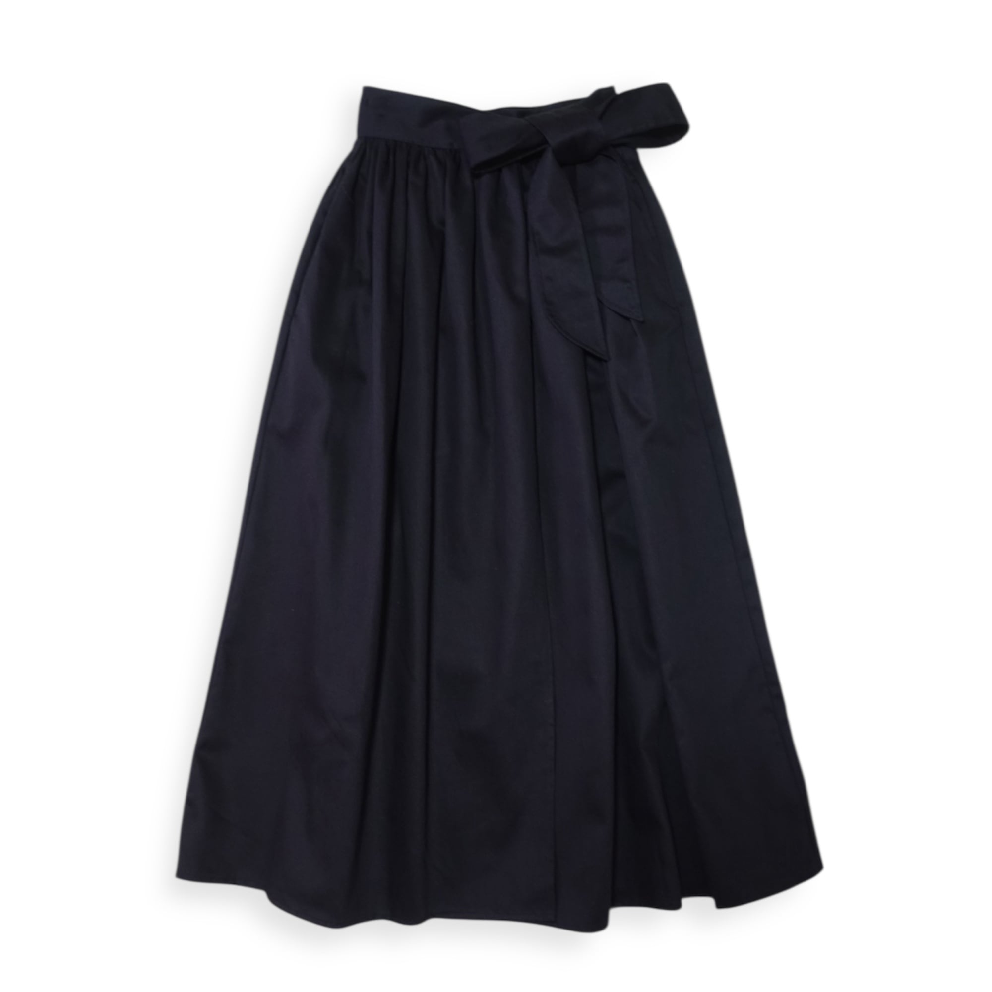 cotton twill wrap skirt
