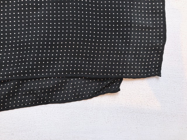 Vintage dot motif scarf