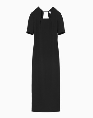 【Mame Kurogouchi】Floral Jacquard Square Neck Dress