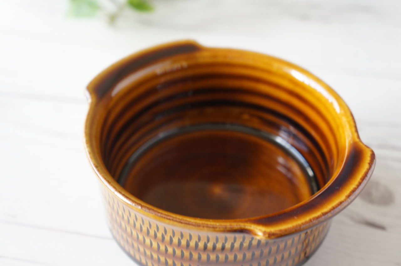 小石原焼　カネハ窯　グラタン皿　飴釉　M　 ②　 [23-363]