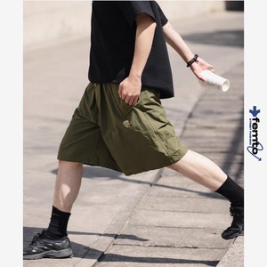 Wide leg half pants 0593
