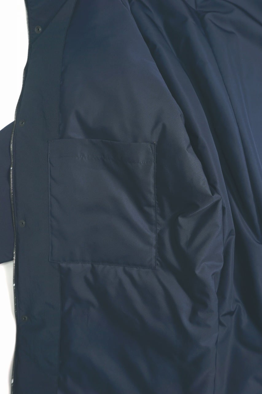 Nylon Padded Hoodie Coat