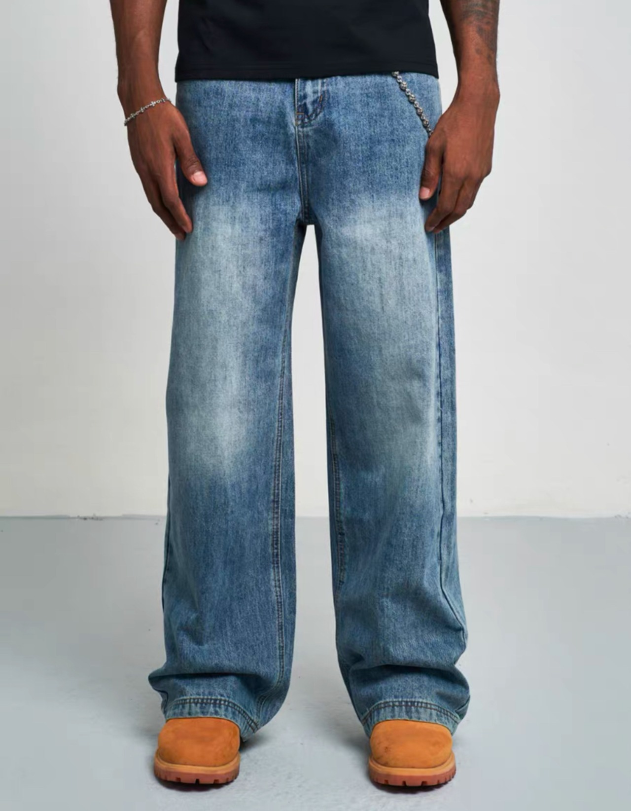 ワイドストレートデニム