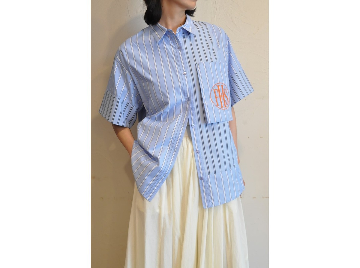 thomas magpie】mix stripe shirt /【トーマスマグパイ】ミックス 