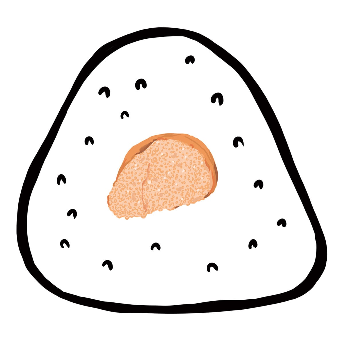 選べるデザイン おにぎり おもしろTシャツ os88 うめ 紅しゃけ いくら ツナマヨ 天むす こんぶ 焼たらこ 明太子