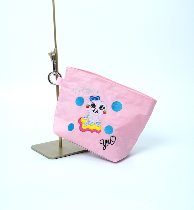 TP27-PNK   Trapezoid Clip Pouch