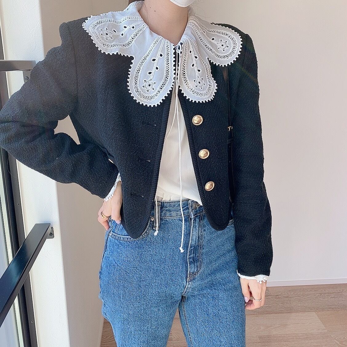 専用！Moripon Flower blouse ホワイト Flower blouse /white (4月上旬頃発送予定) | moripon.
