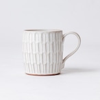 【増田 哲士 】2.しのぎ マグカップ(白)/A