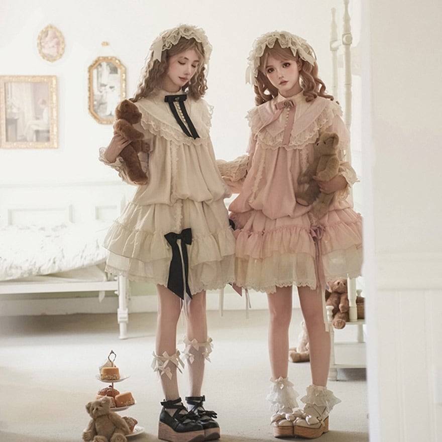 クラロリ セットアップ 森ガール×チャイナ風 控えめ普段着｜WithU