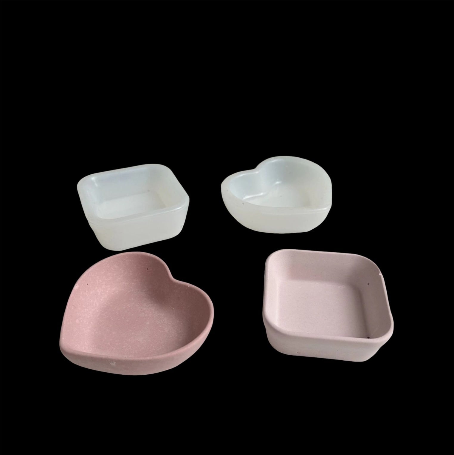 ハート・スクエアベース(小物入れ) シリコンモールド | シリコン