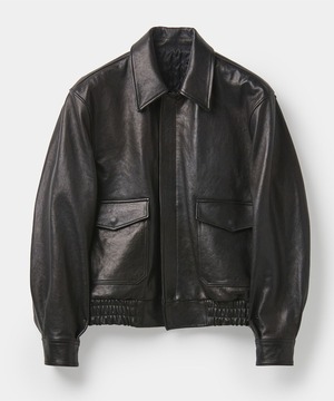★【COOR】VEGETABLE LEATHER A-2 JACKET