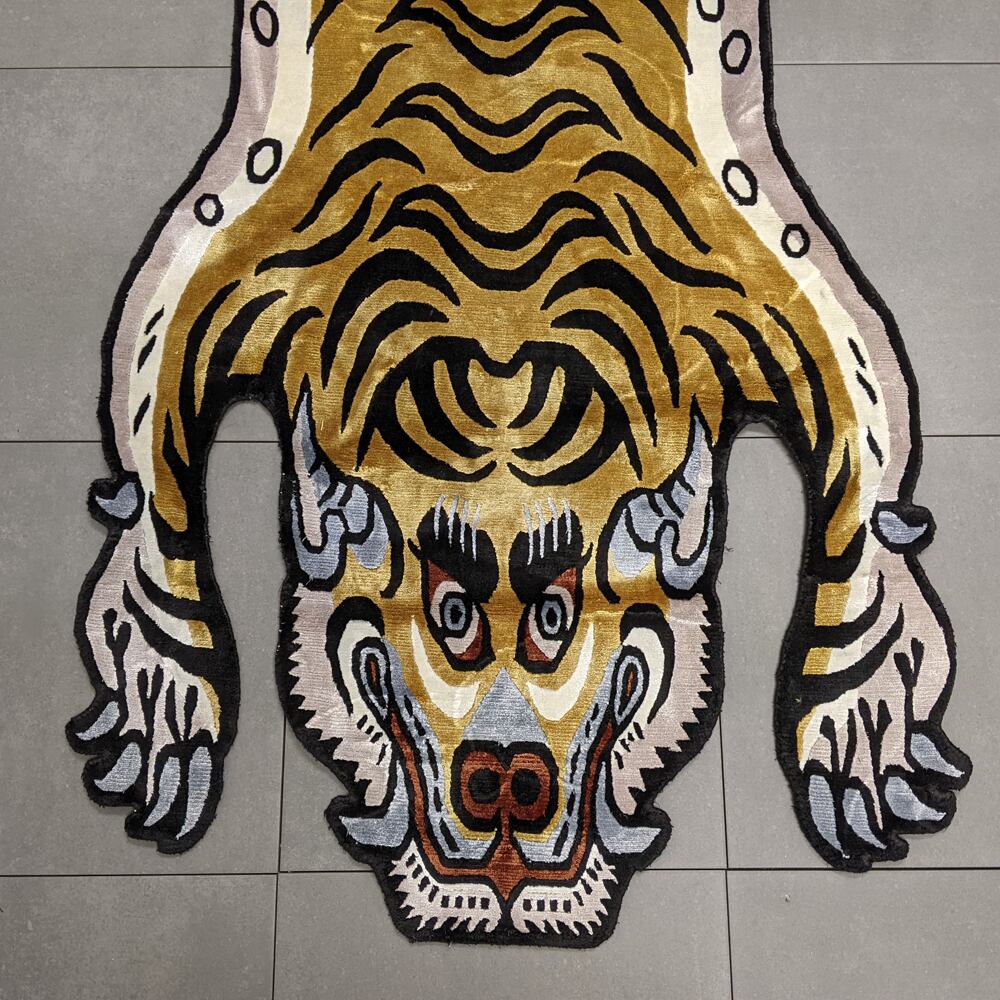 Tibetan Tiger Rug (Lサイズ シルク 013) チベタンタイガーラグ