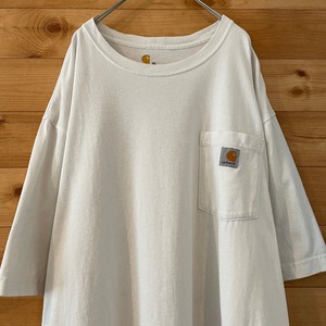 【Carhartt】 半袖 ポケットTシャツ XL オーバーサイズ ゆるだぼ ビッグシルエット