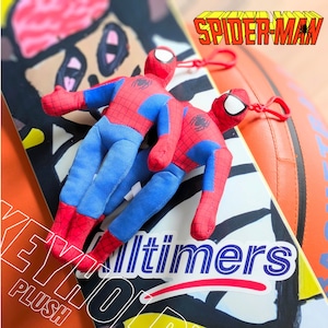 ♧【 Spider-Man ( スパイダーマン ) 】plush KeyHolder / ぬいぐるみキーホルダー 〚アメリカン雑貨 アメトイ〛