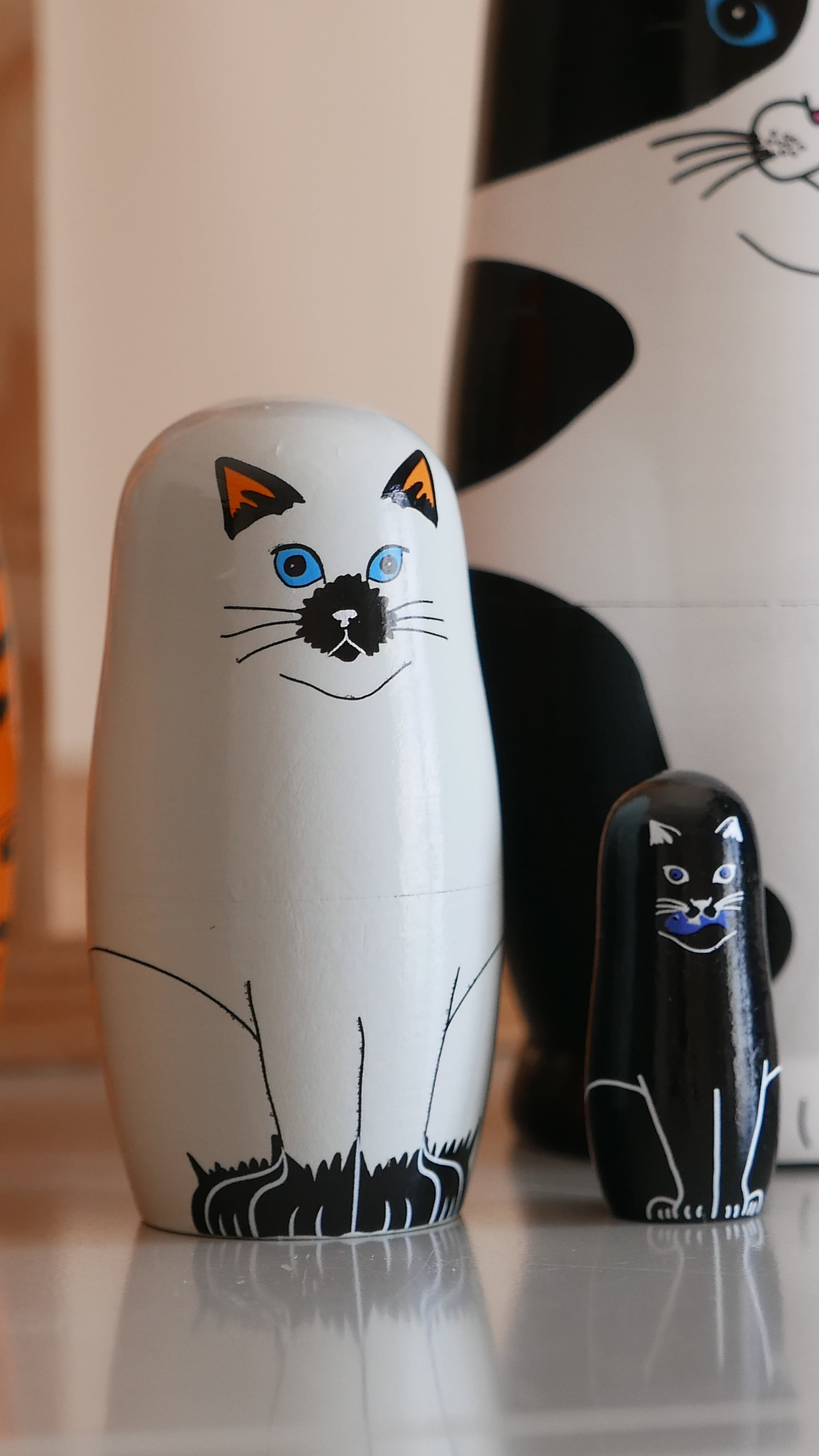 年号不明？／あの人とみどり猫／さがみゆき。【太陽プロ　ロマンムードスリラー】。 Midori Komatsu マトリョーシカ キャット 5個セット(キャット)：オフィス