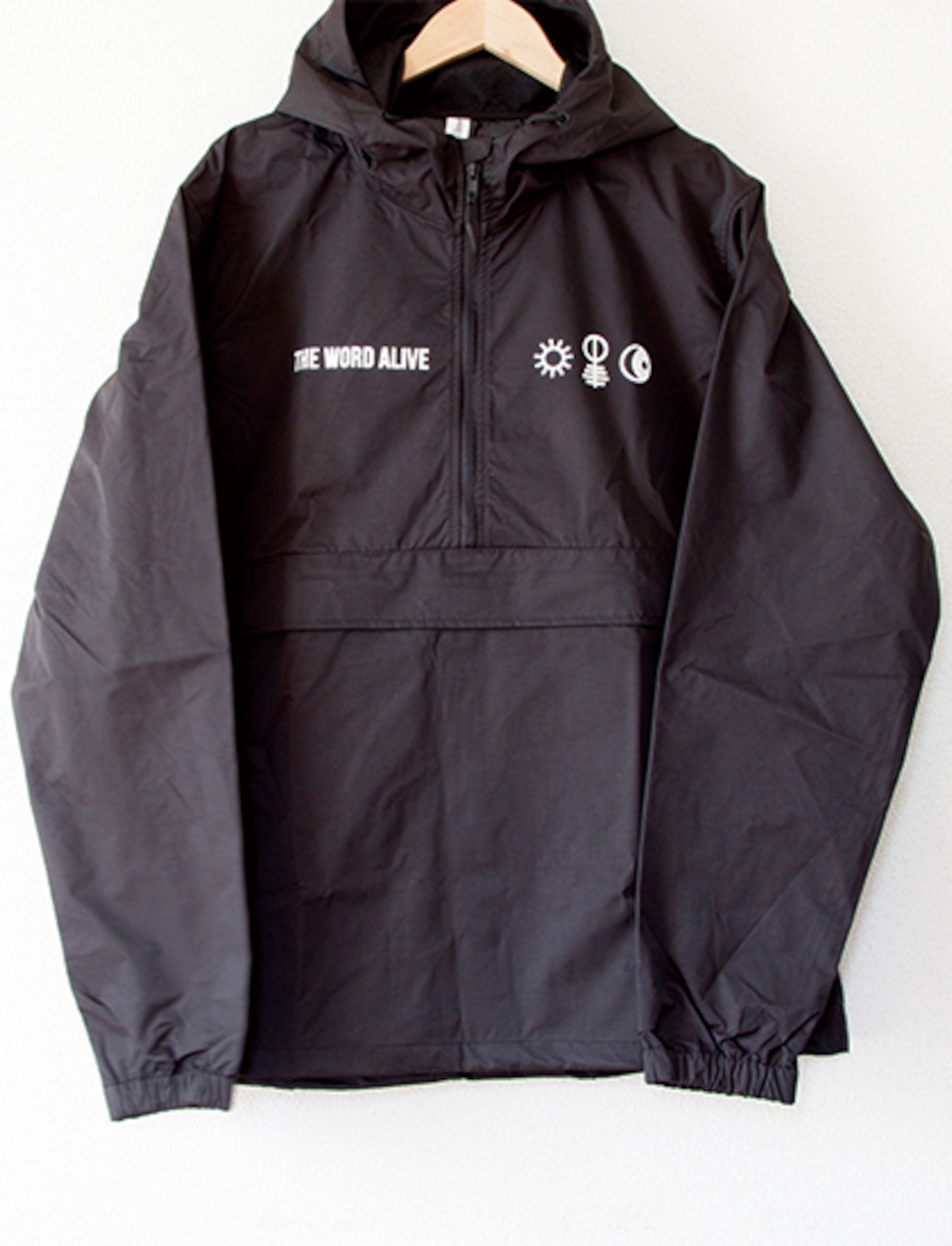 【THE WORD ALIVE】Symbols Windbreaker (Black) | NM Merch