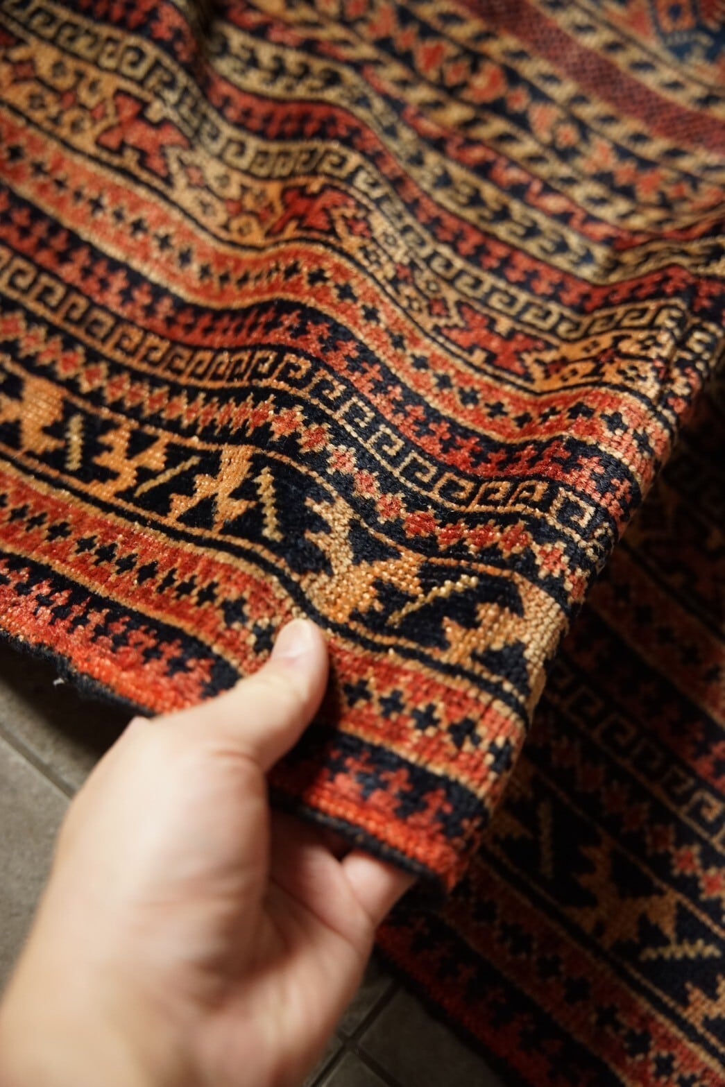 960 -Vintage Turkmen Ali khoja rug | 手織りのヴィンテージラグ専門