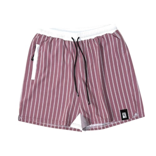 Switch stripe shorts : マットピンク