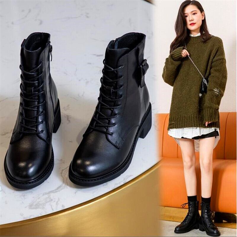 【新作】【送料無料】 メタルバックルデコラティブラウンドトゥレディースハイヒールプラットハイヒールブーツブラッククロスストラップハイヒールブーツレディースブーツ 靴 シューズ ラウンドトー 10b312330750046