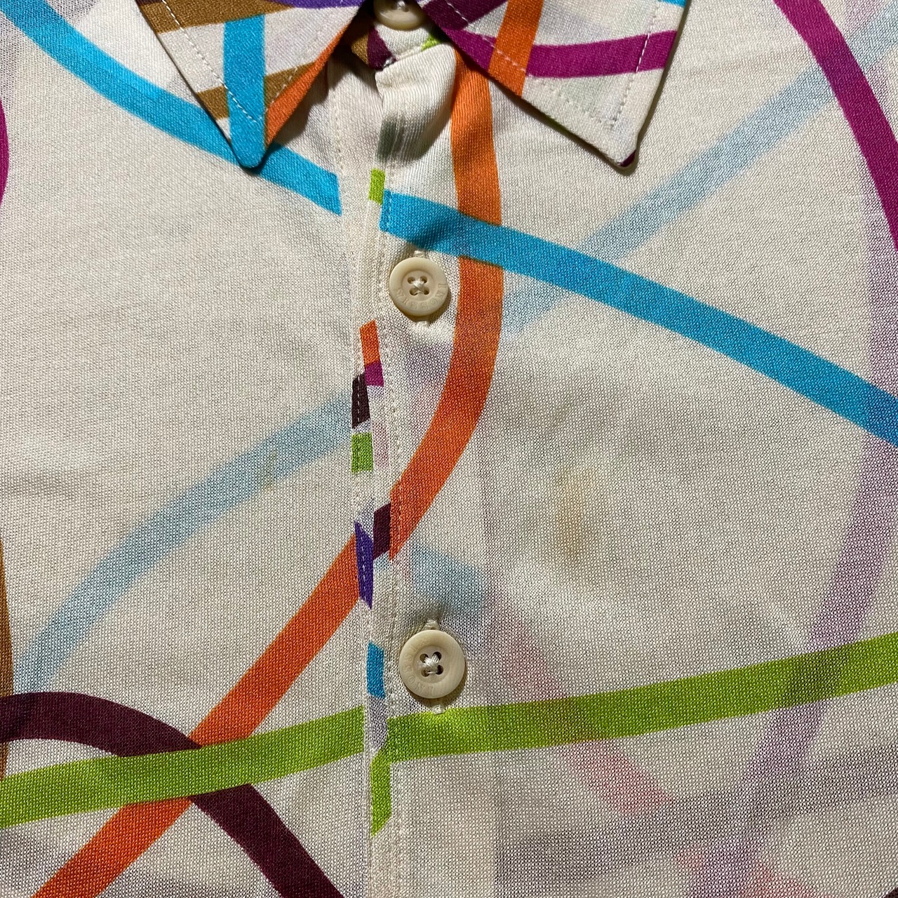 MISSONI sheer knit polo