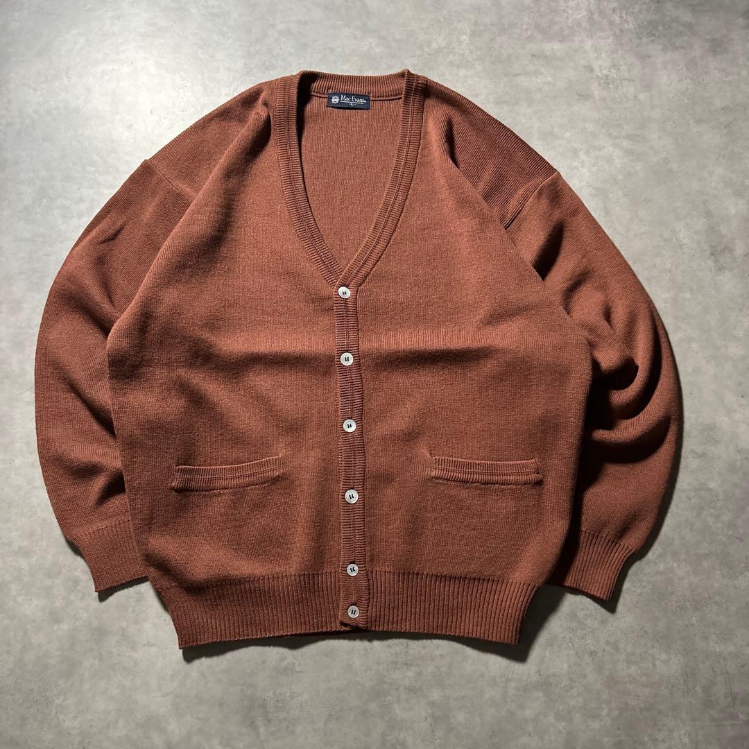 MAC EVANS ヴィンテージ アクリル ニット カーディガン カートコバーン