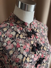 Victoire floral china button dress-5215-4