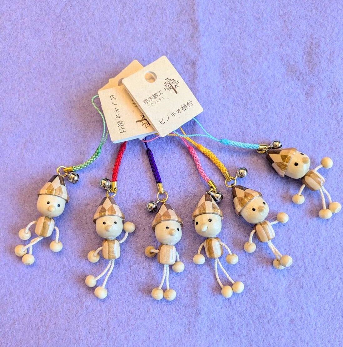 寄木細工 ピノキオ 根付 ＊色違いあり | 雑貨屋らいか