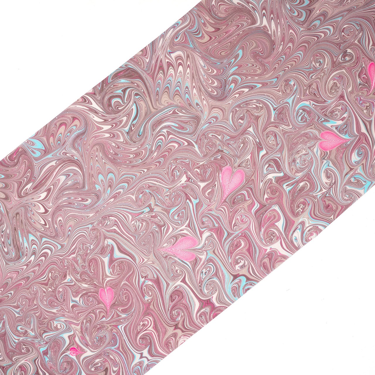 リバーシブル半巾帯 ❤︎［bitter chocolat framboise mousse］ピーコック崩し×マーブル