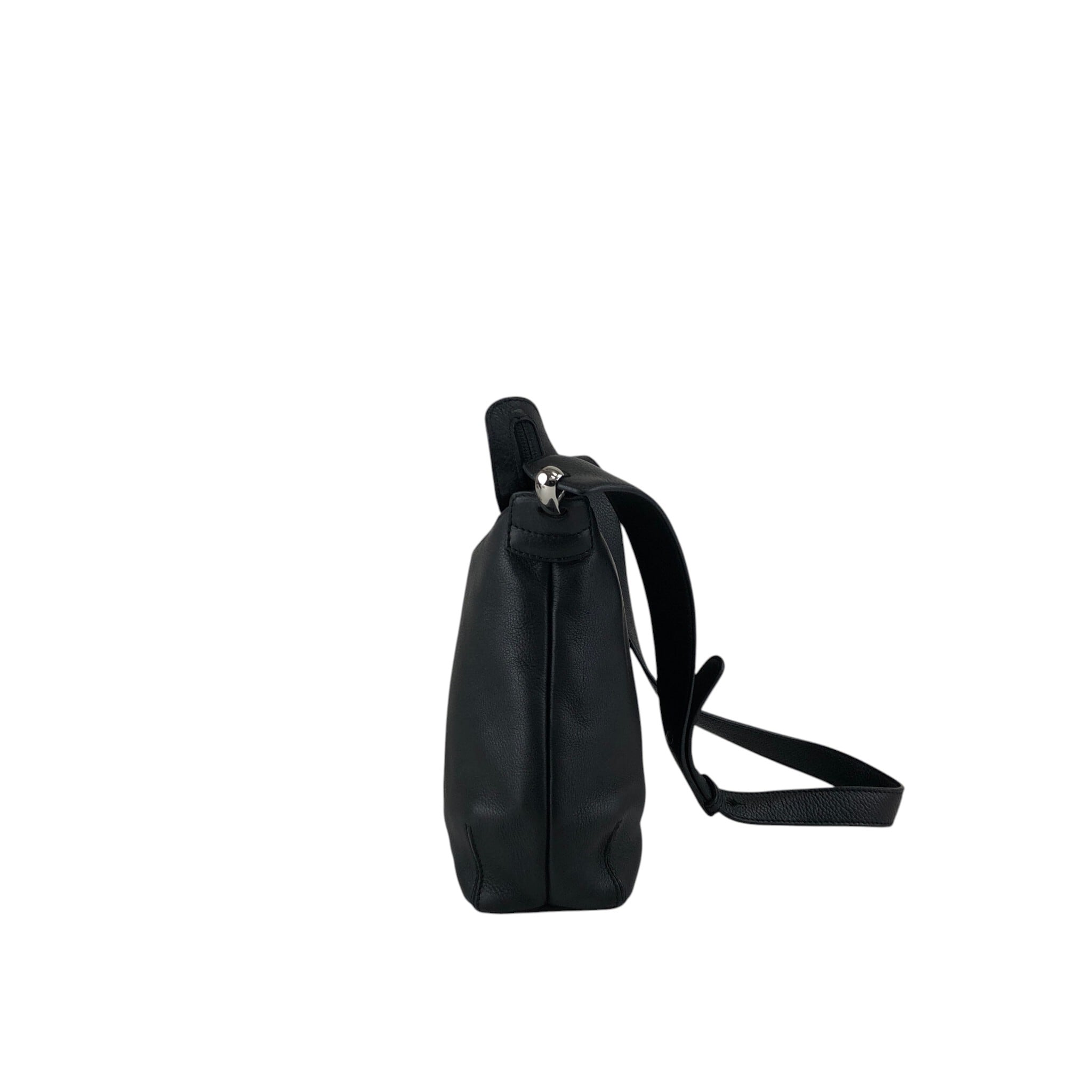 LOEWE ロエベ ヴィンテージ レザー ワンショルダーバッグ 黒 LOEWE ロエベ ショルダーバッグ ブラック アナグラム レザー ワン